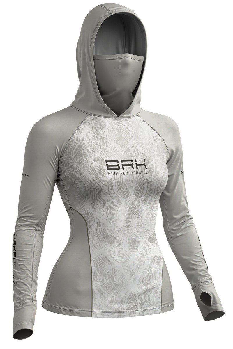 Camisa FusionX Réptil Feminina Brk Snake Ice Cinza com Proteção UV50+