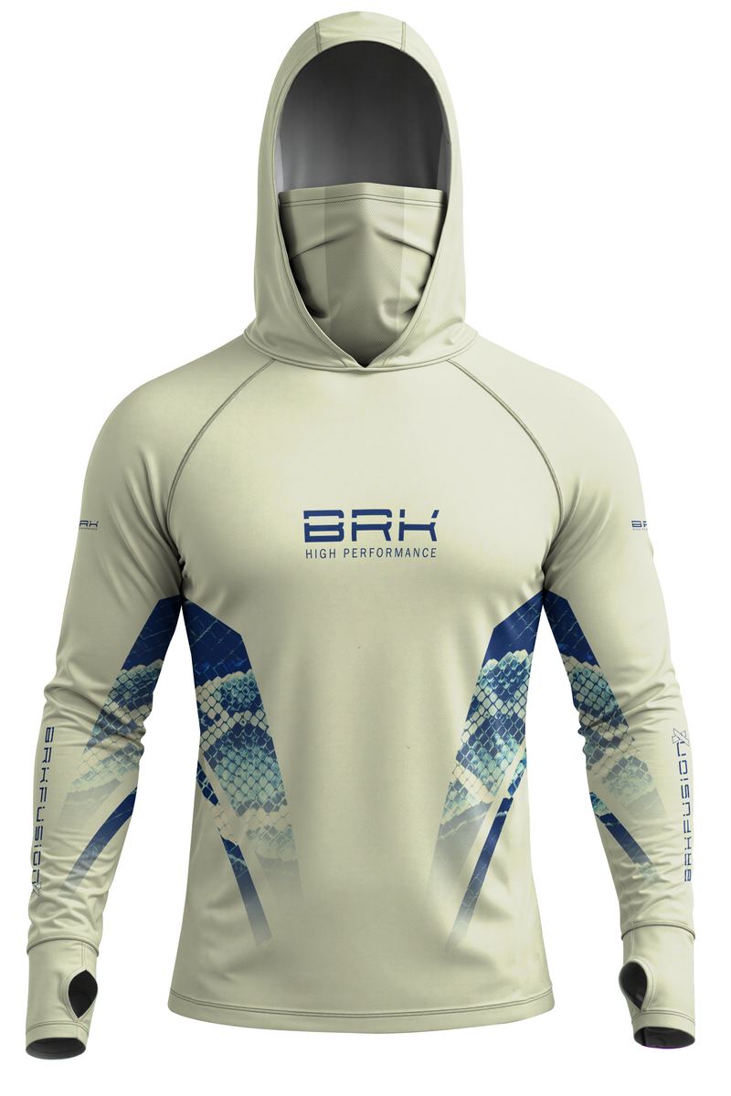 Camisa FusionX Réptil Brk Snake Strike Azul com Proteção UV50+