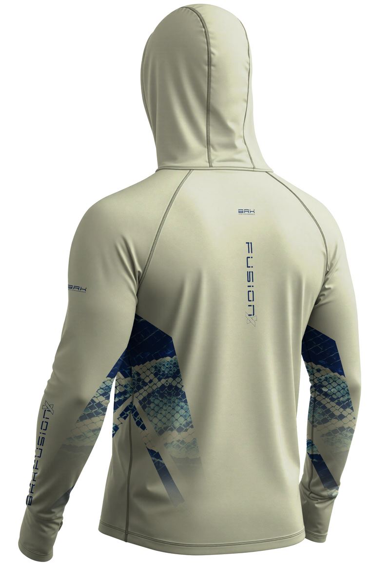 Camisa FusionX Réptil Brk Snake Strike Azul com Proteção UV50+