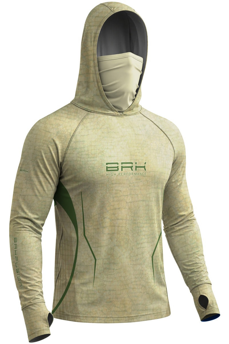 Camisa FusionX Réptil Brk Snake Desert Verde com Proteção UV50+