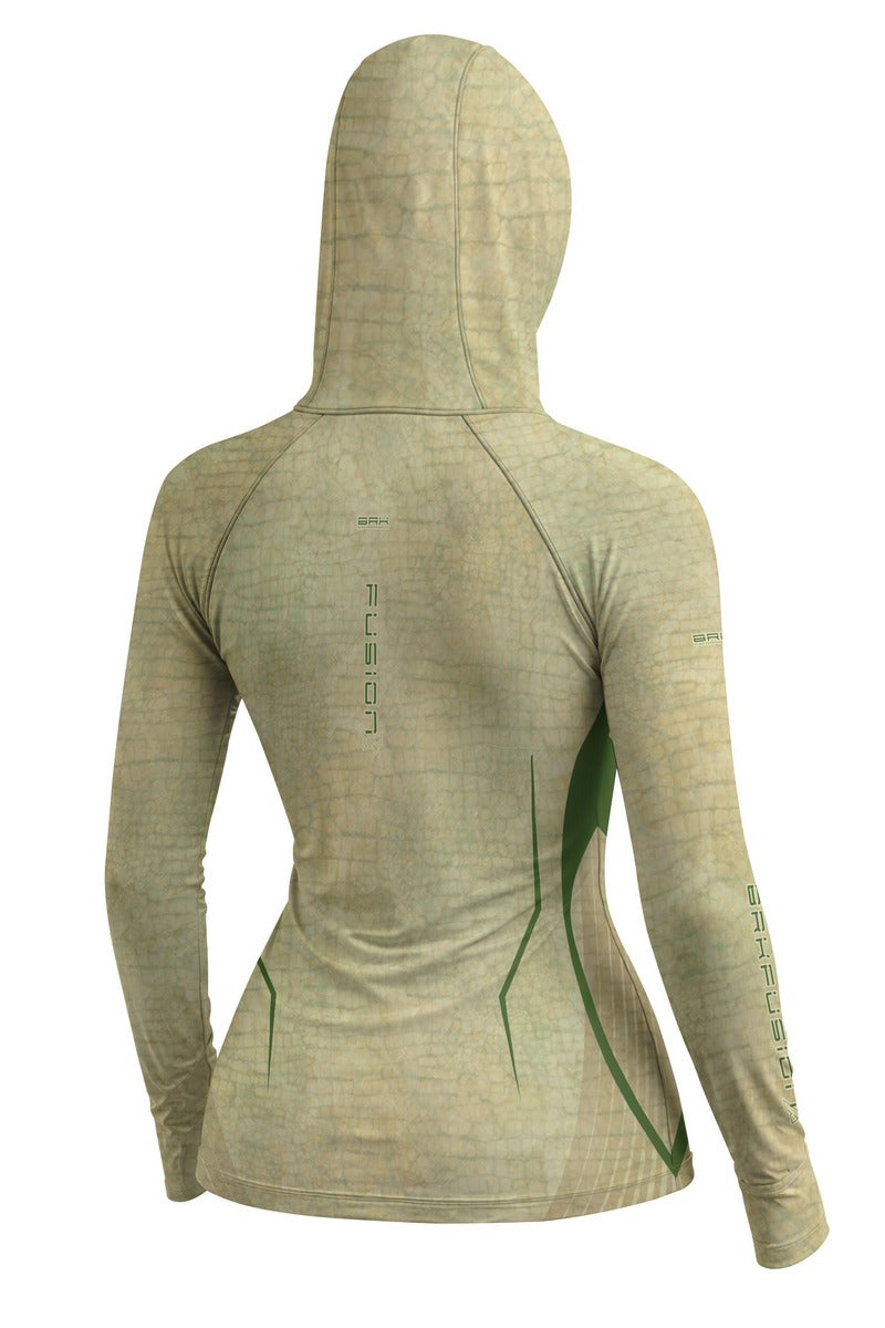 Camisa FusionX Réptil Feminina Brk Snake Desert Verde com Proteção UV50+
