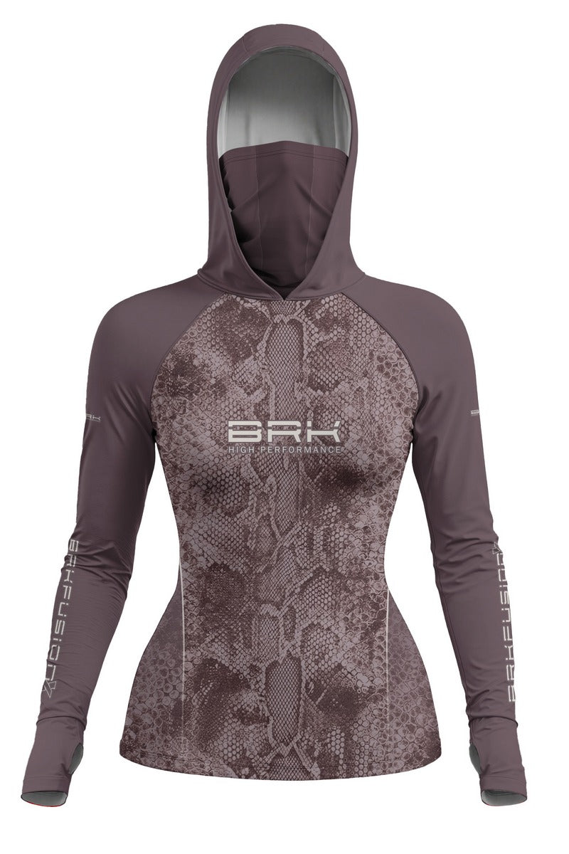 Camisa FusionX Réptil Feminina Brk Marrom Snake com Proteção UV50+