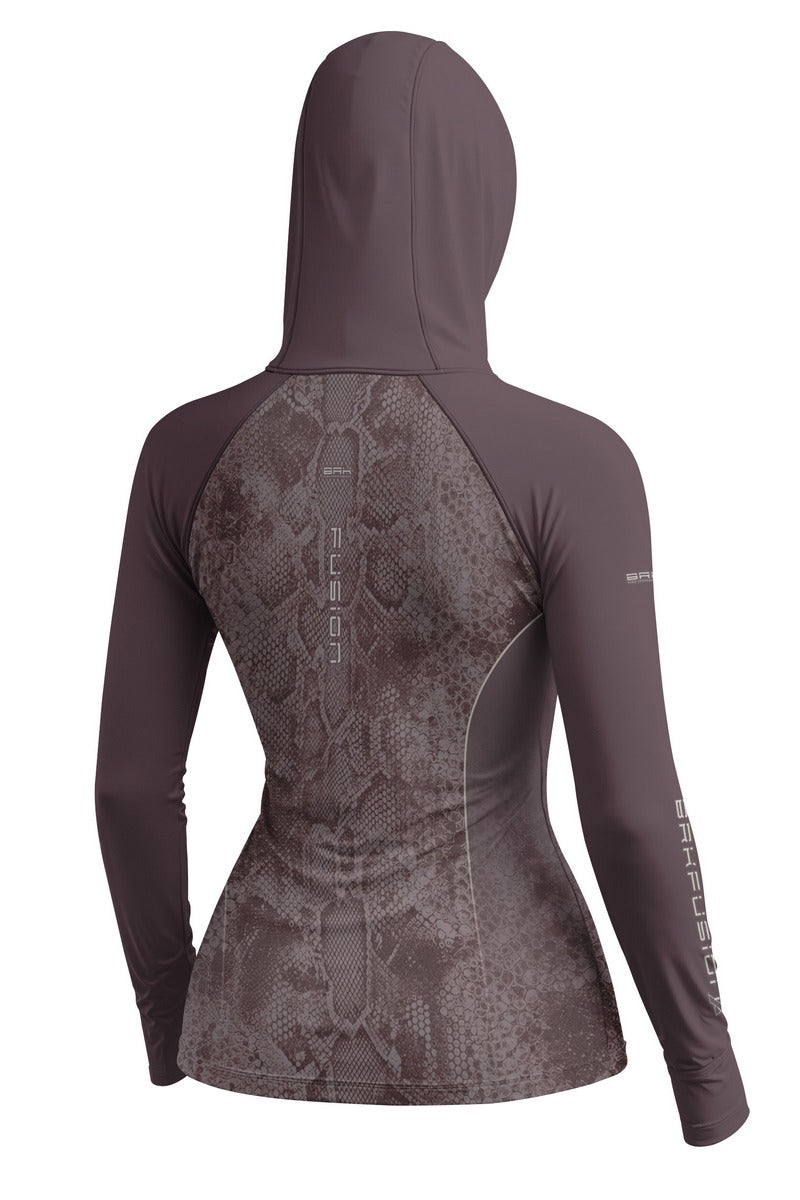 Camisa FusionX Réptil Feminina Brk Marrom Snake com Proteção UV50+