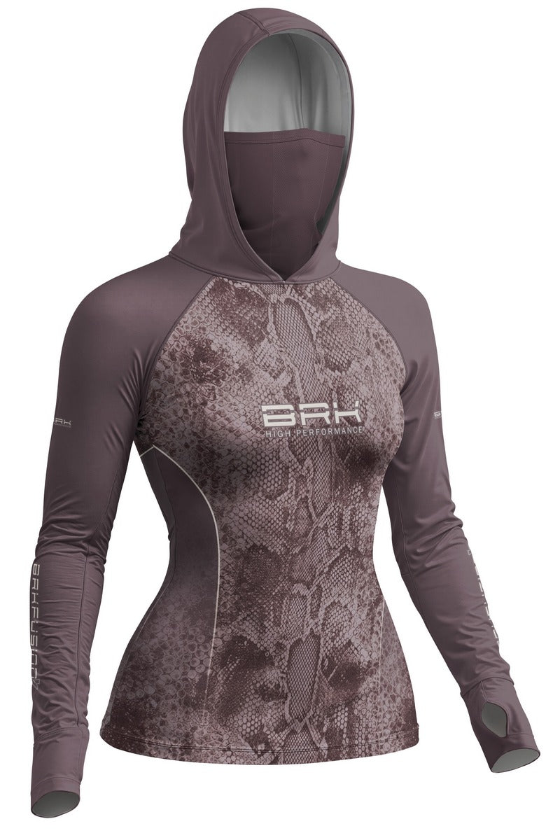 Camisa FusionX Réptil Feminina Brk Marrom Snake com Proteção UV50+
