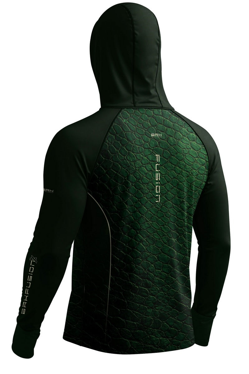 Camisa FusionX Réptil Brk Verde Escuro Prime com Proteção UV50+