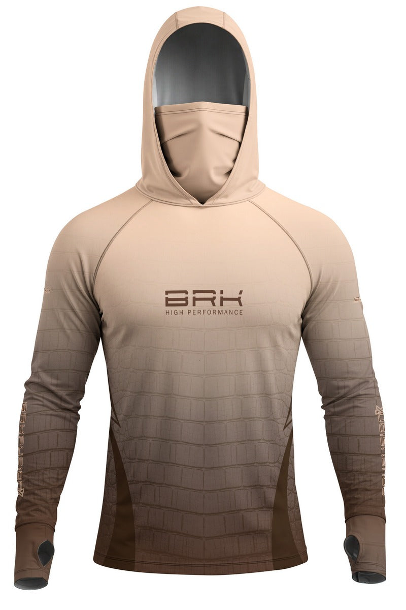 Camisa FusionX Réptil Brk Bege Areia com Proteção UV50+