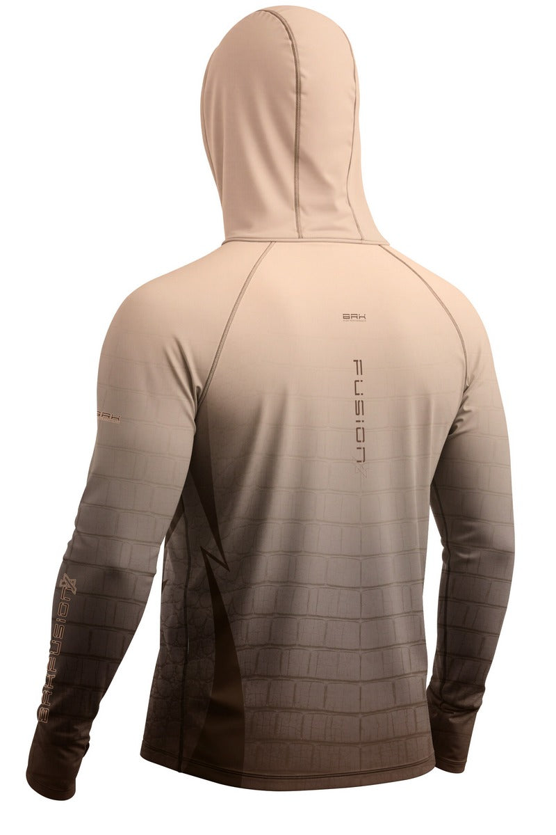 Camisa FusionX Réptil Brk Bege Areia com Proteção UV50+