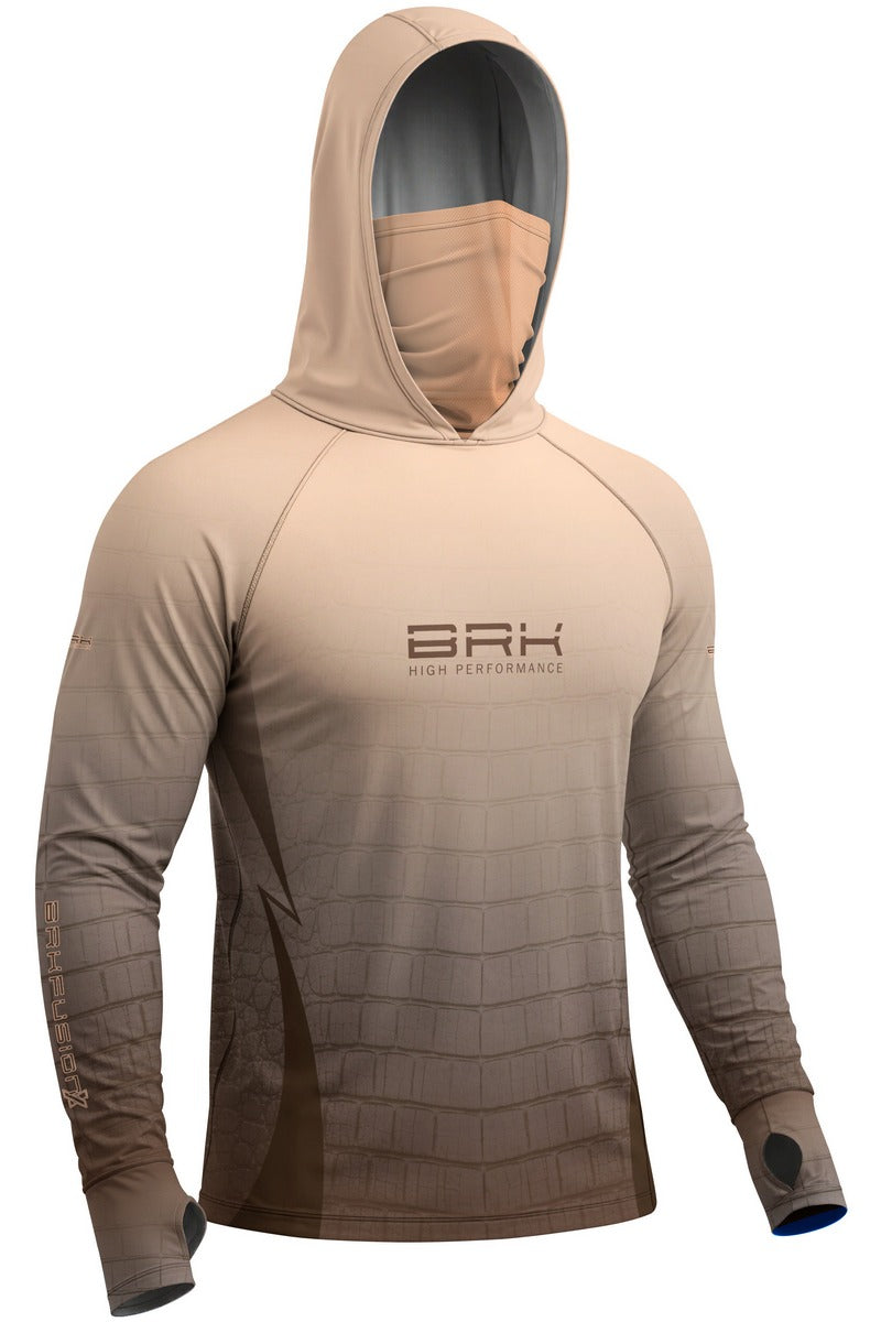 Camisa FusionX Réptil Brk Bege Areia com Proteção UV50+