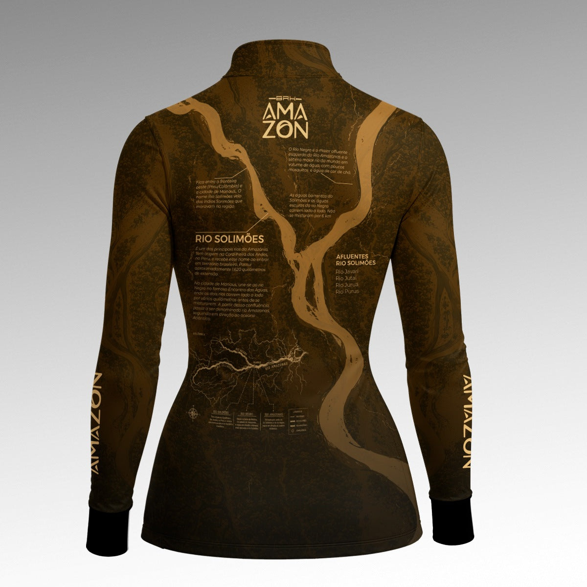 Camisa Feminina Amazon Rio Solimões Verde Musgo