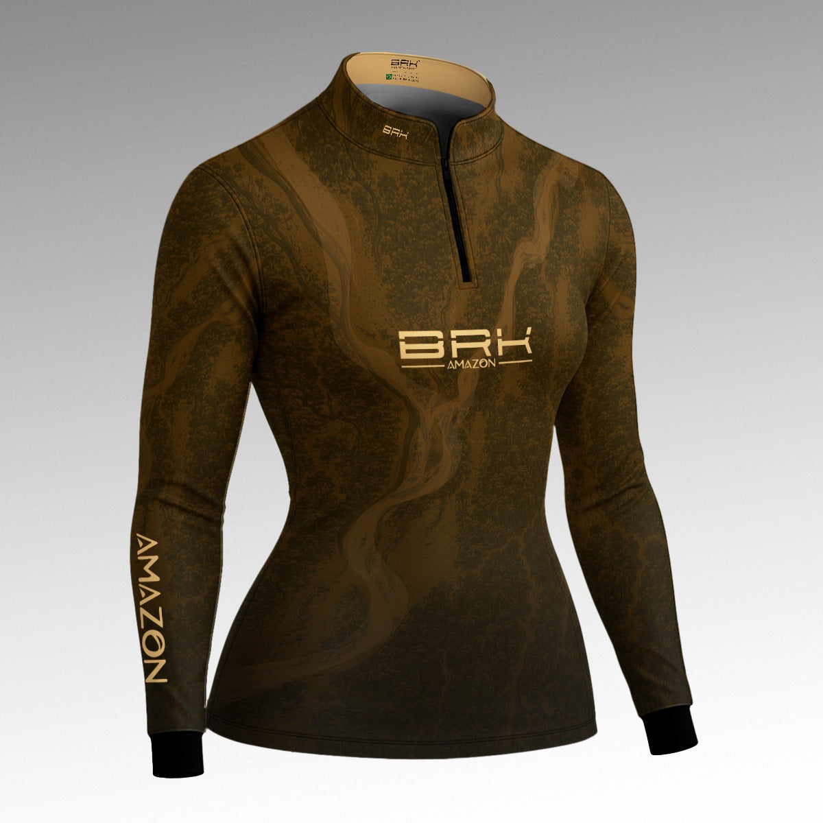Camisa Feminina Amazon Rio Solimões Verde Musgo