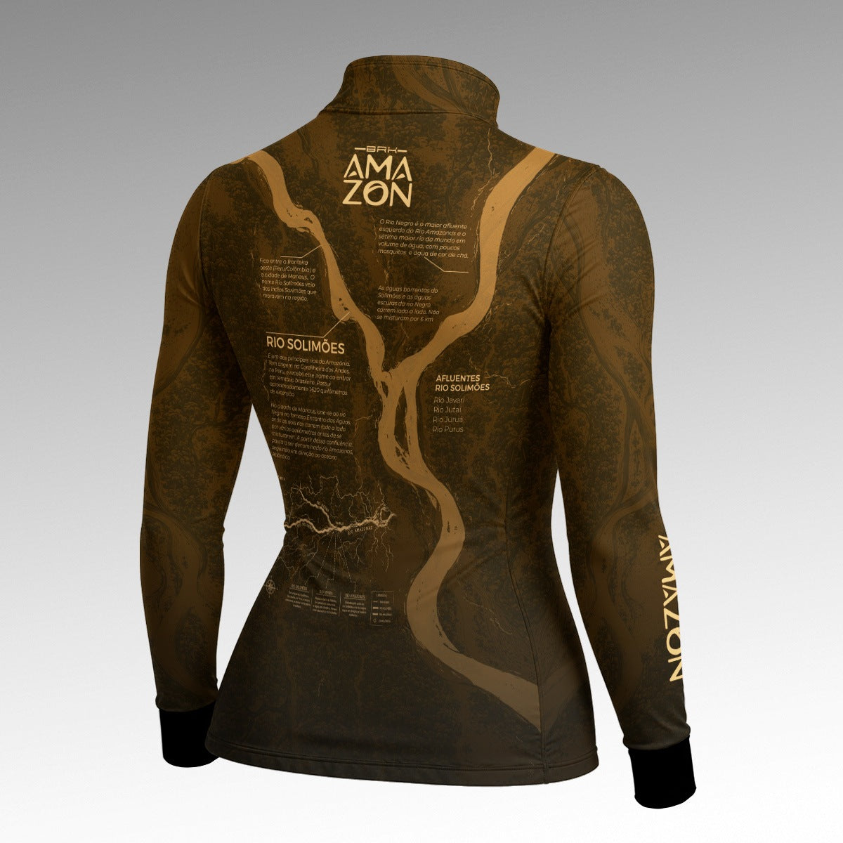 Camisa Feminina Amazon Rio Solimões Verde Musgo