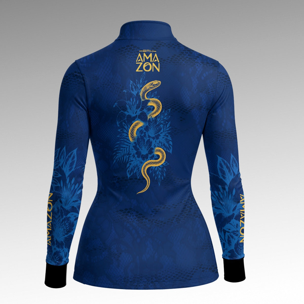 Camisa Feminina Amazon Cobra Amazônica Azul Escuro