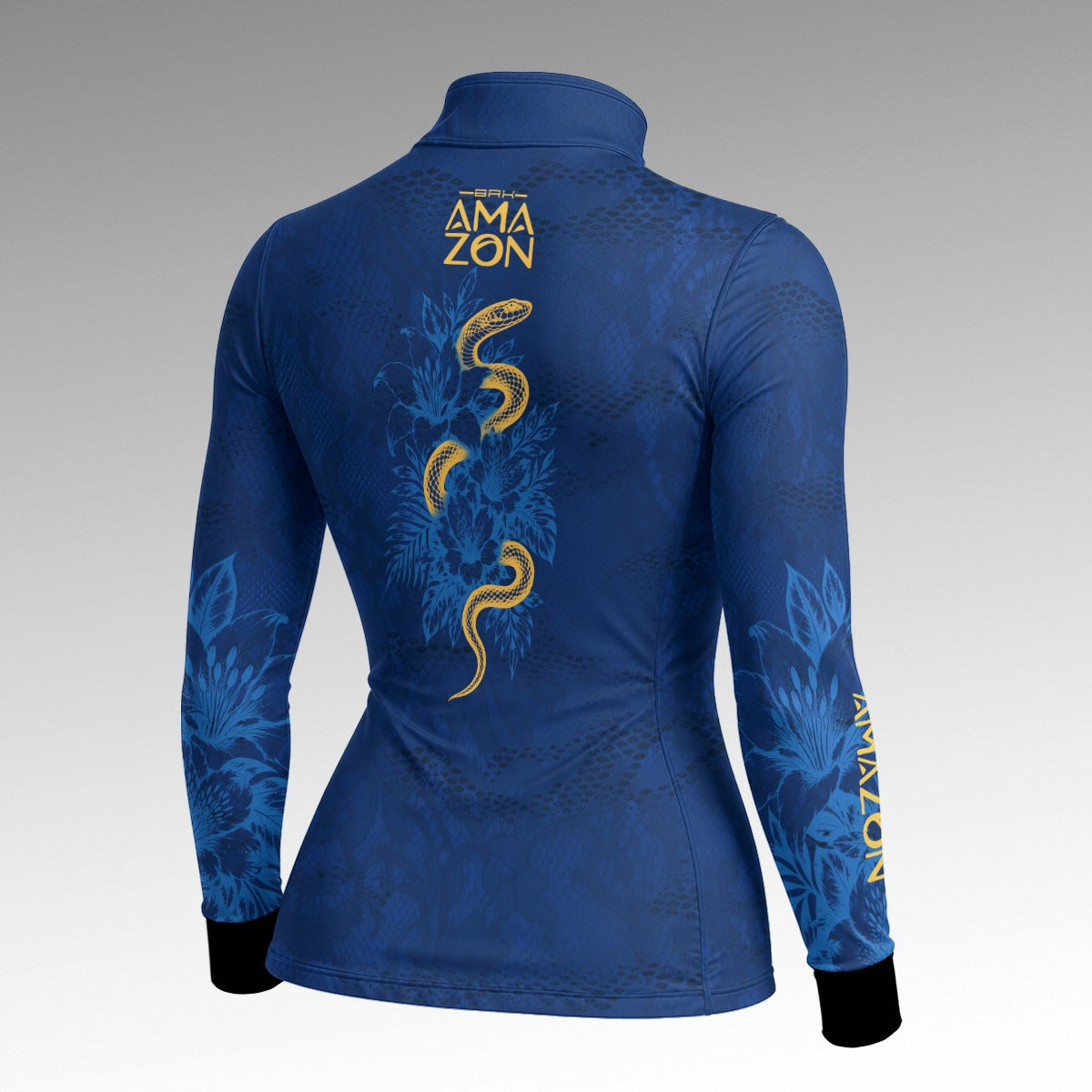 Camisa Feminina Amazon Cobra Amazônica Azul Escuro