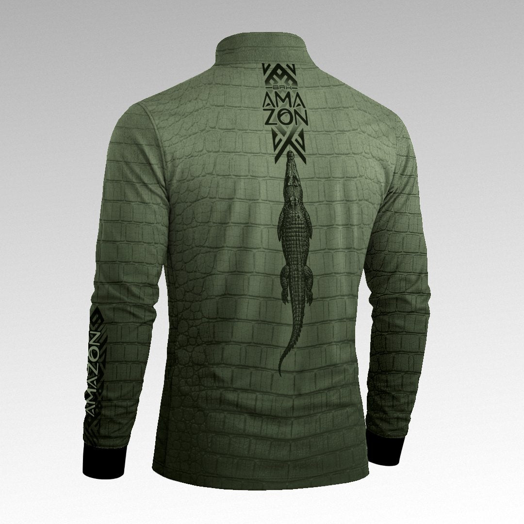 Camisa Amazon Jacaré-Açu Verde Oliva