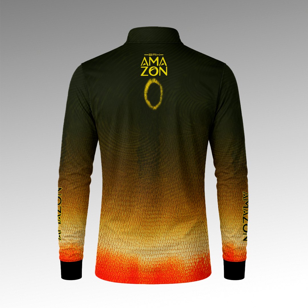 Camisa Amazon Escamas de Tucunaré Ônix Solar