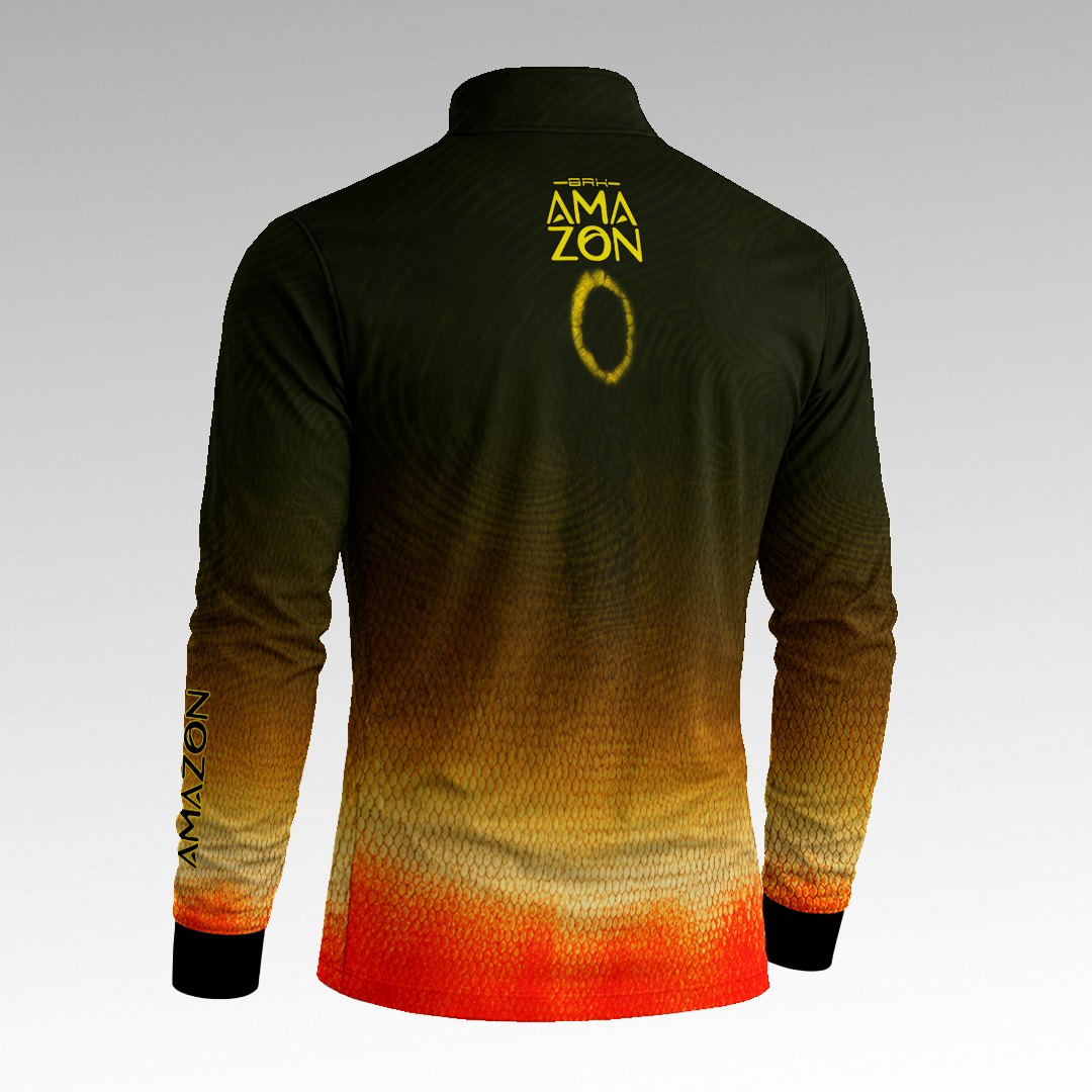 Camisa Amazon Escamas de Tucunaré Ônix Solar