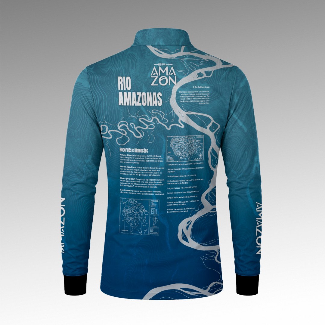 Camisa Amazon Rio Amazonas Azul