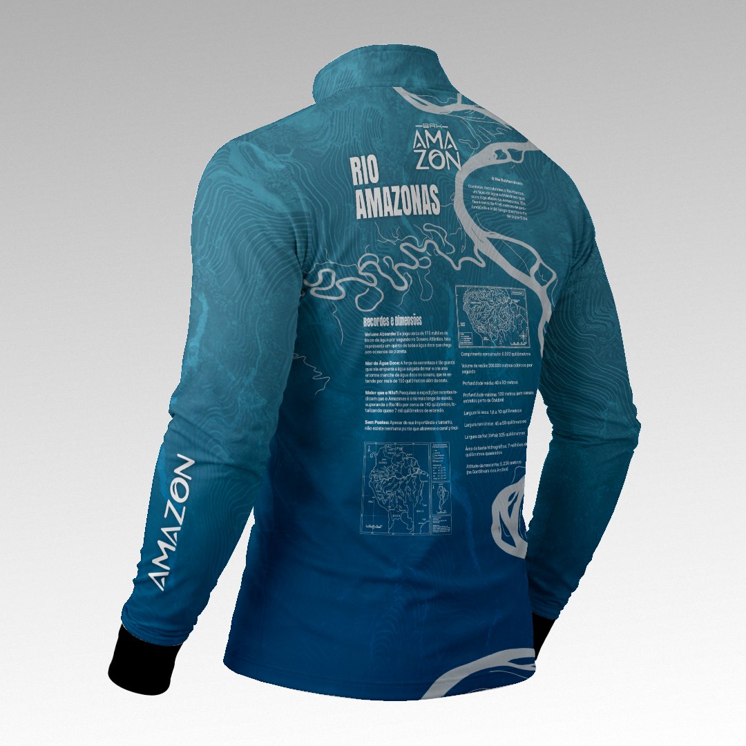 Camisa Amazon Rio Amazonas Azul