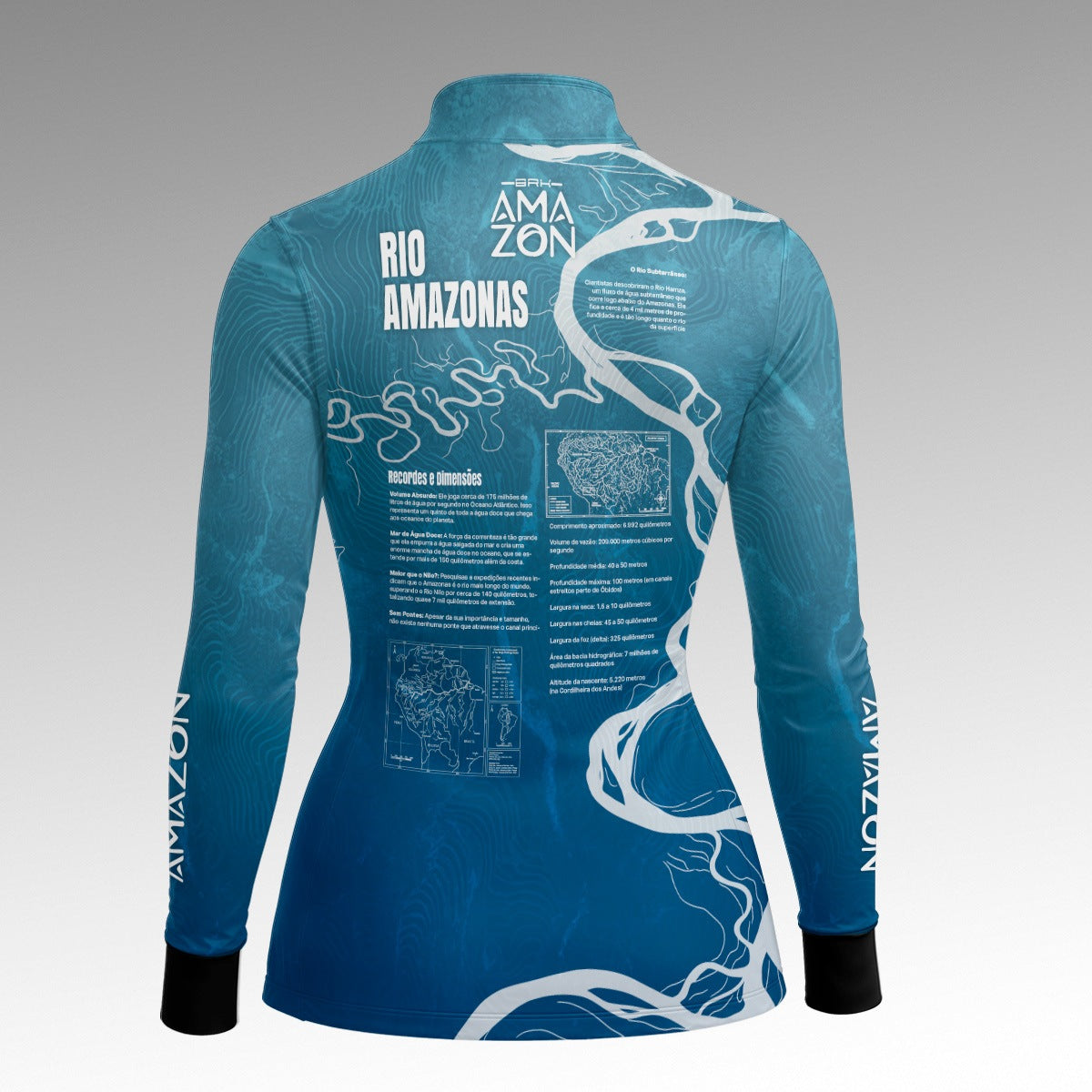 Camisa Feminina Amazon Rio Amazonas Azul