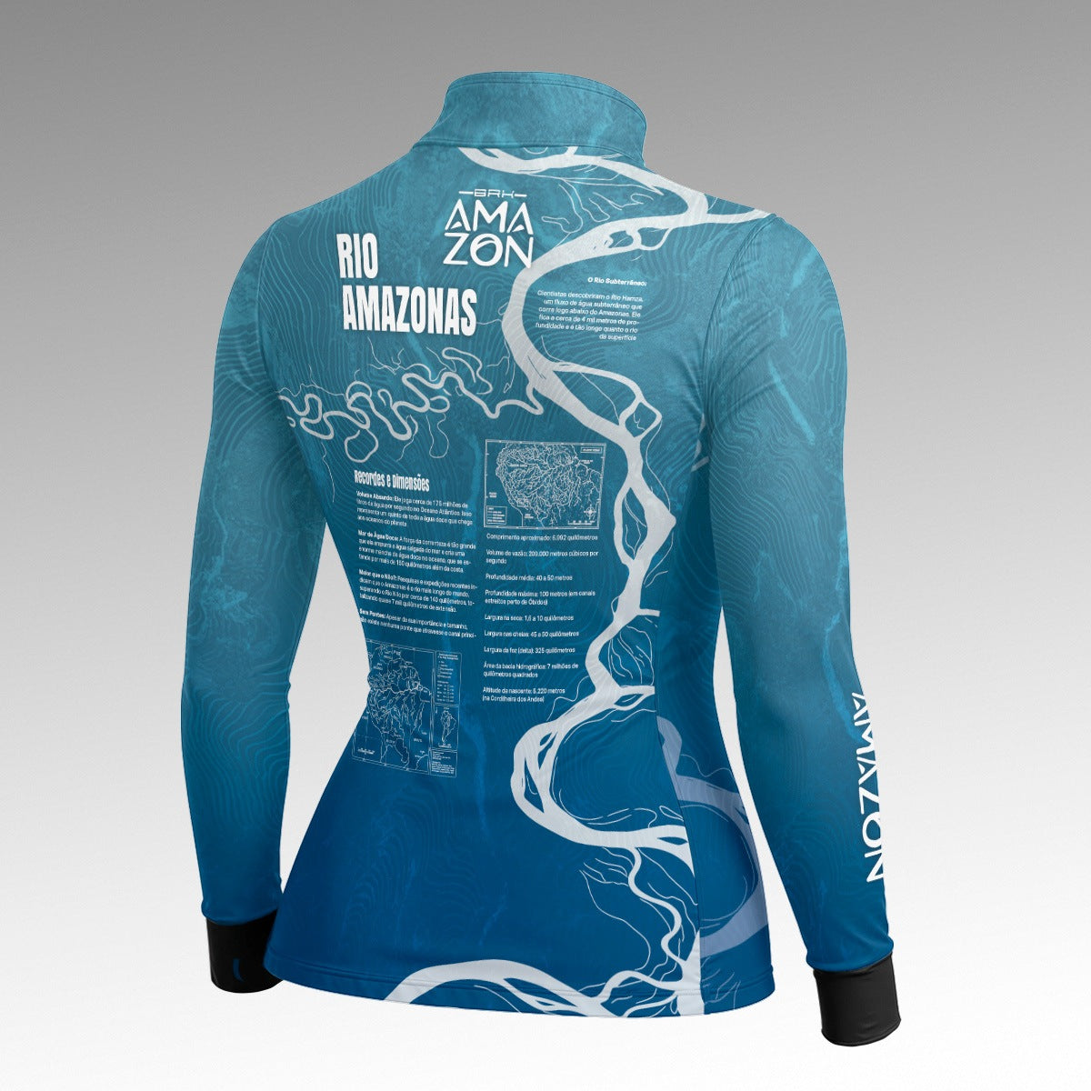 Camisa Feminina Amazon Rio Amazonas Azul