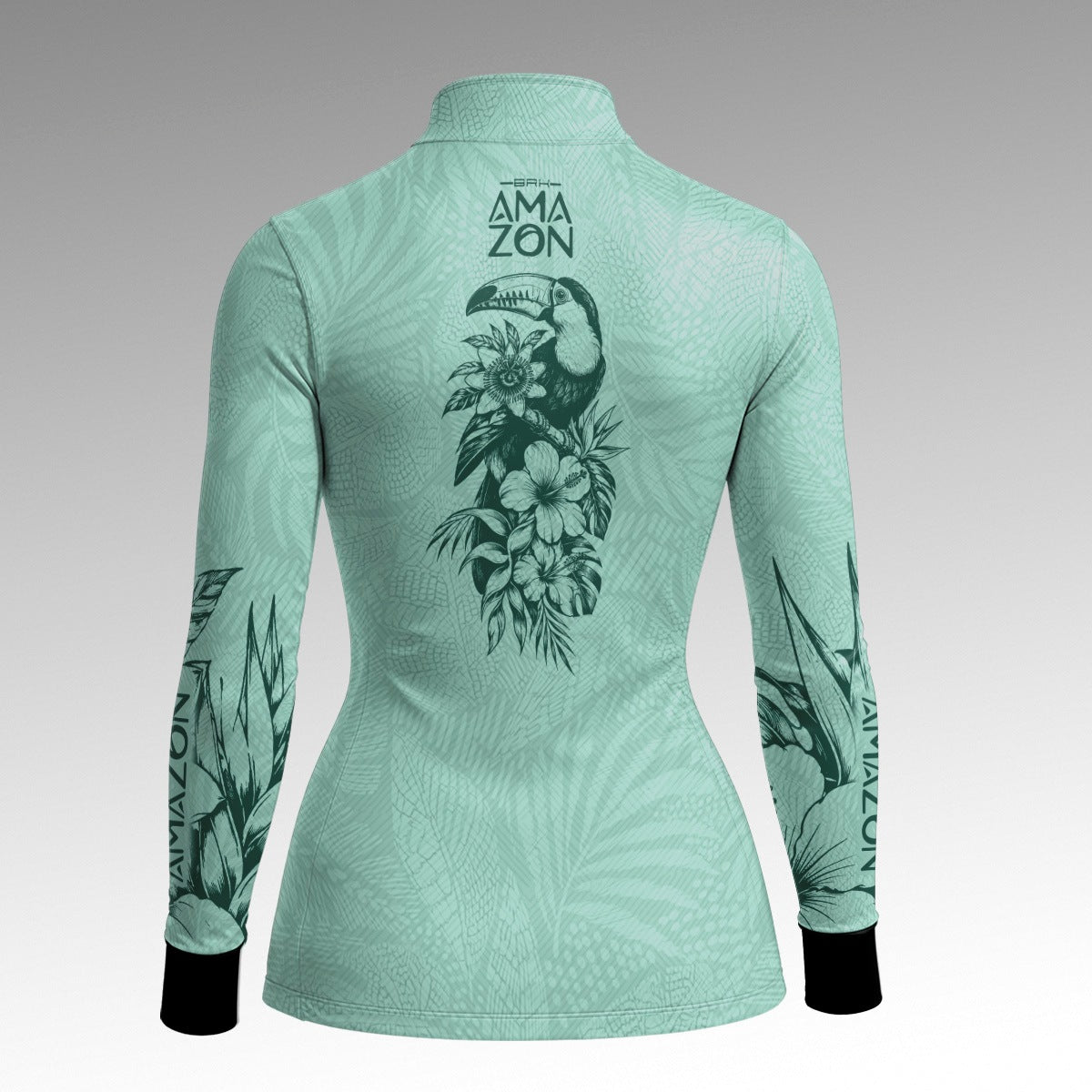 Camisa Feminina Amazon Tucano Tropical Ciano