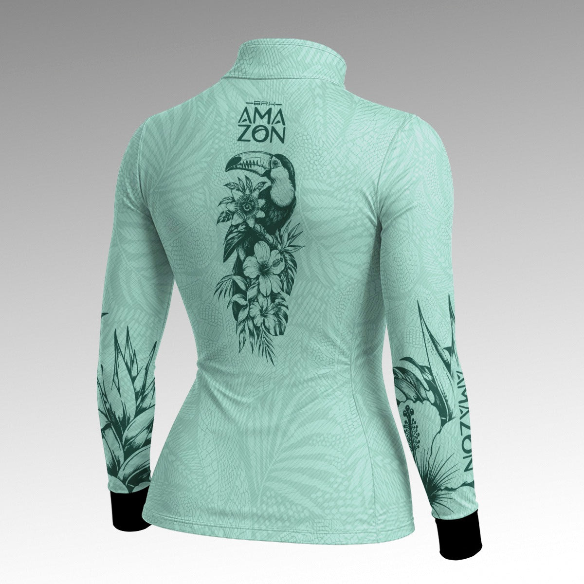 Camisa Feminina Amazon Tucano Tropical Ciano
