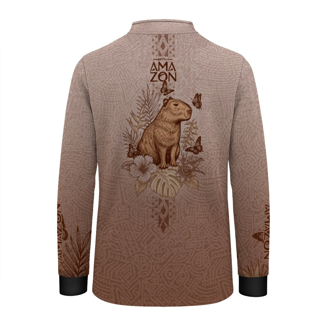 Camisa Infantil Amazon Capivara Creme