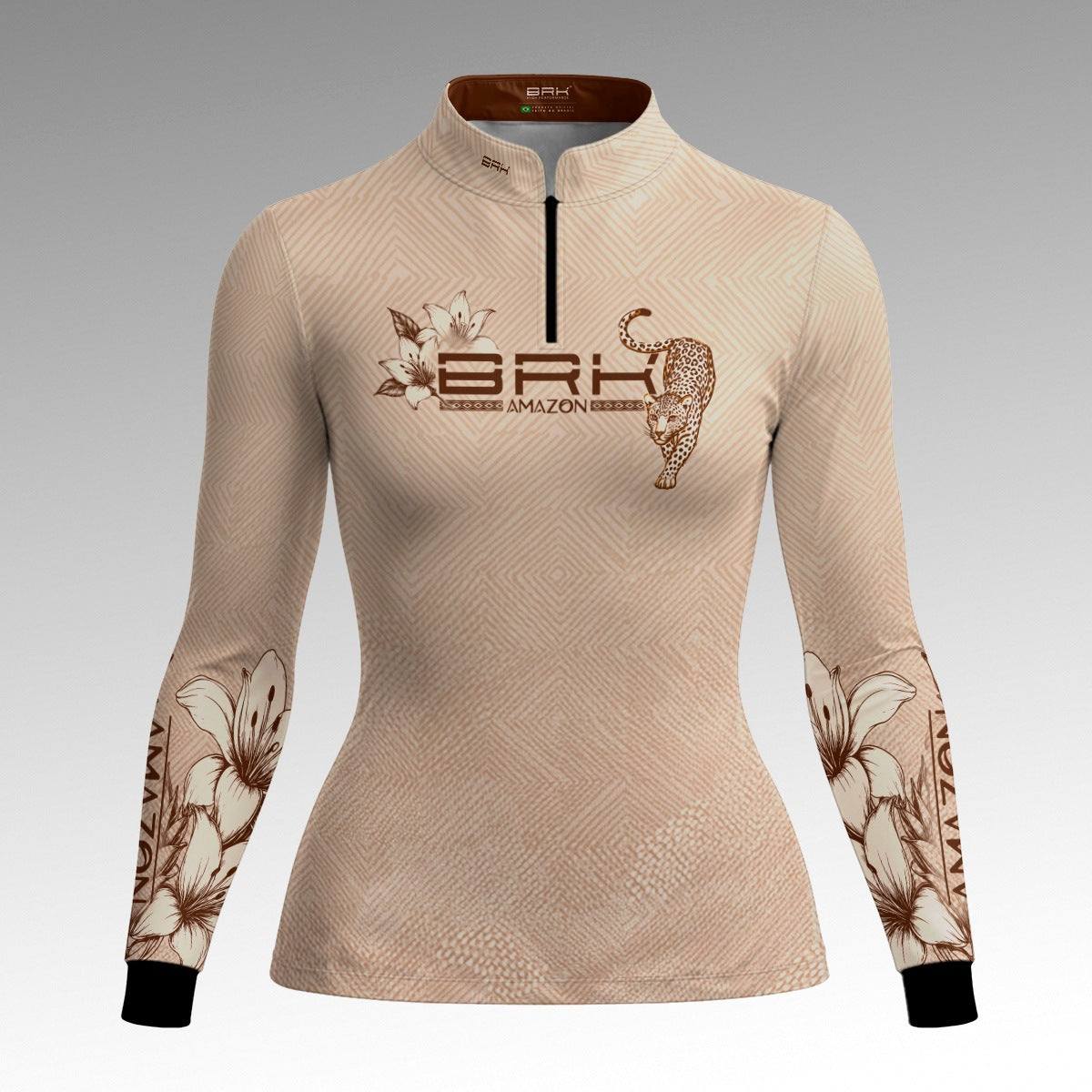 Camisa Feminina Amazon Onça-Pintada Bege