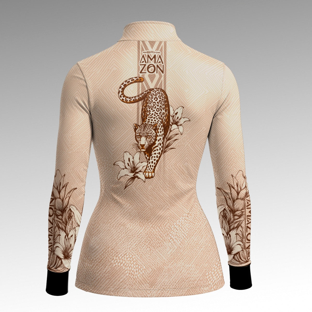 Camisa Feminina Amazon Onça-Pintada Bege