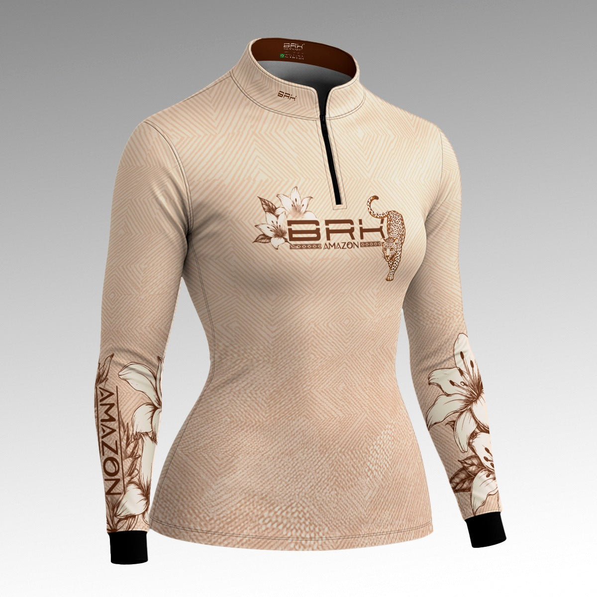 Camisa Feminina Amazon Onça-Pintada Bege