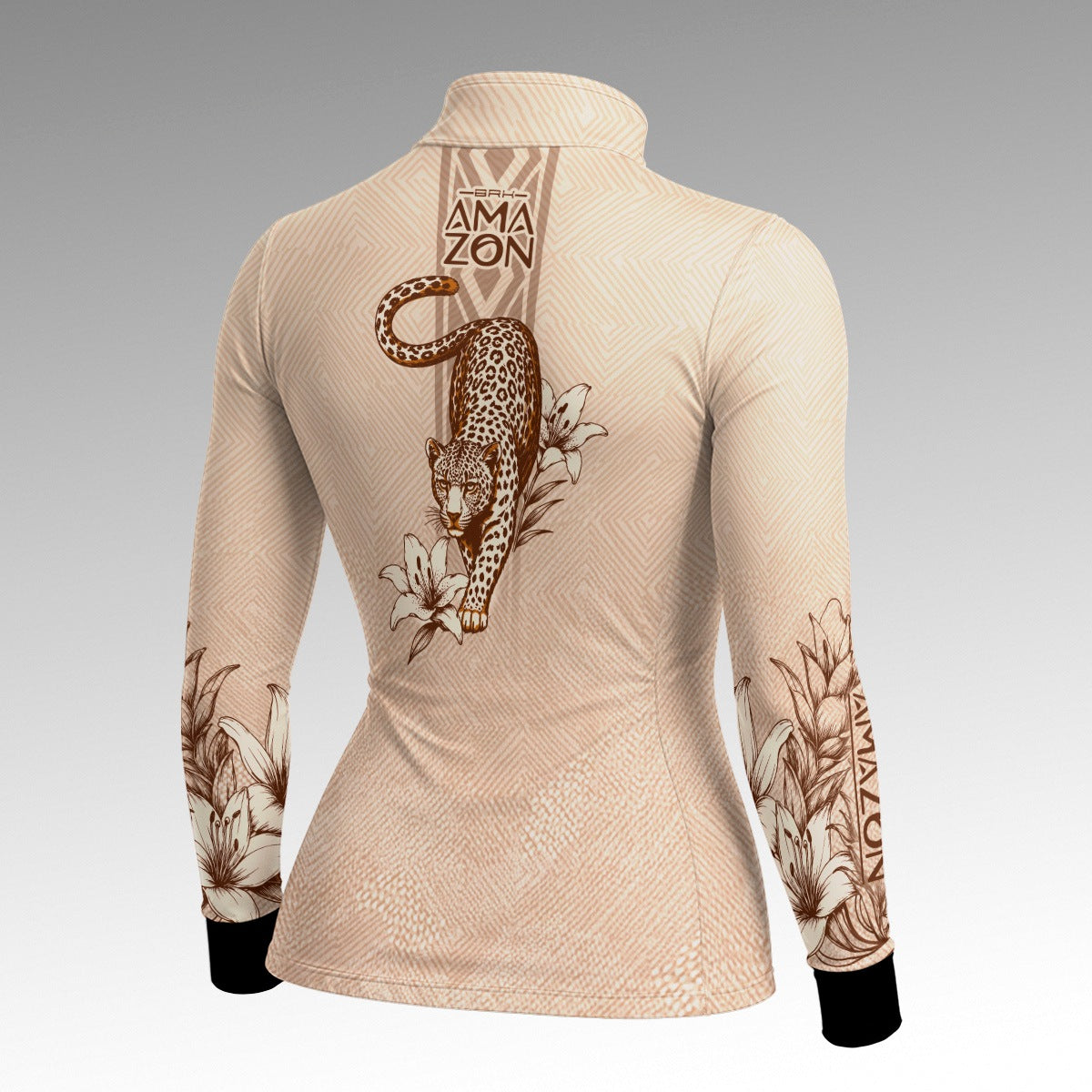Camisa Feminina Amazon Onça-Pintada Bege