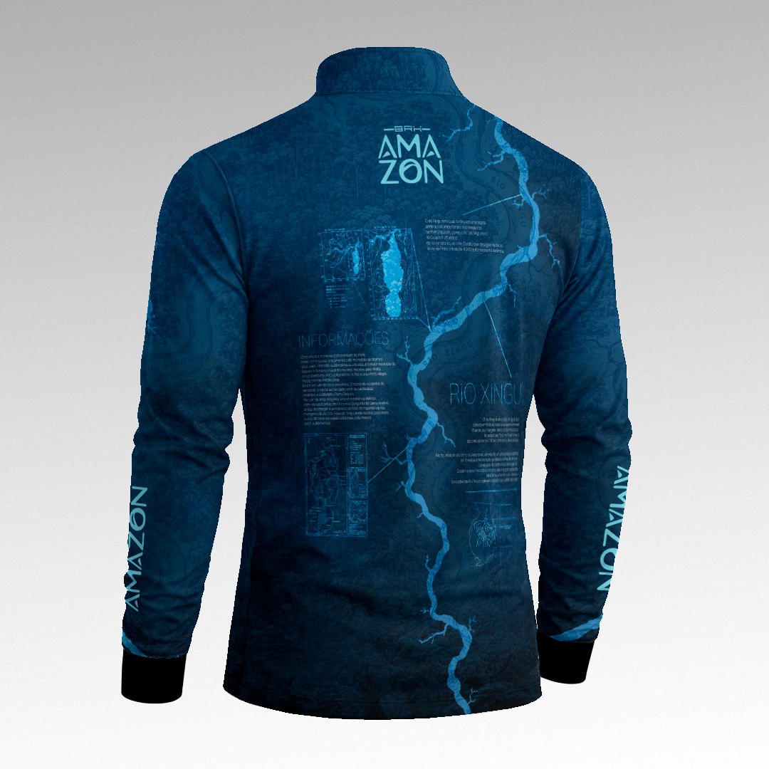 Camisa Amazon Rio Xingu Azul Marinho