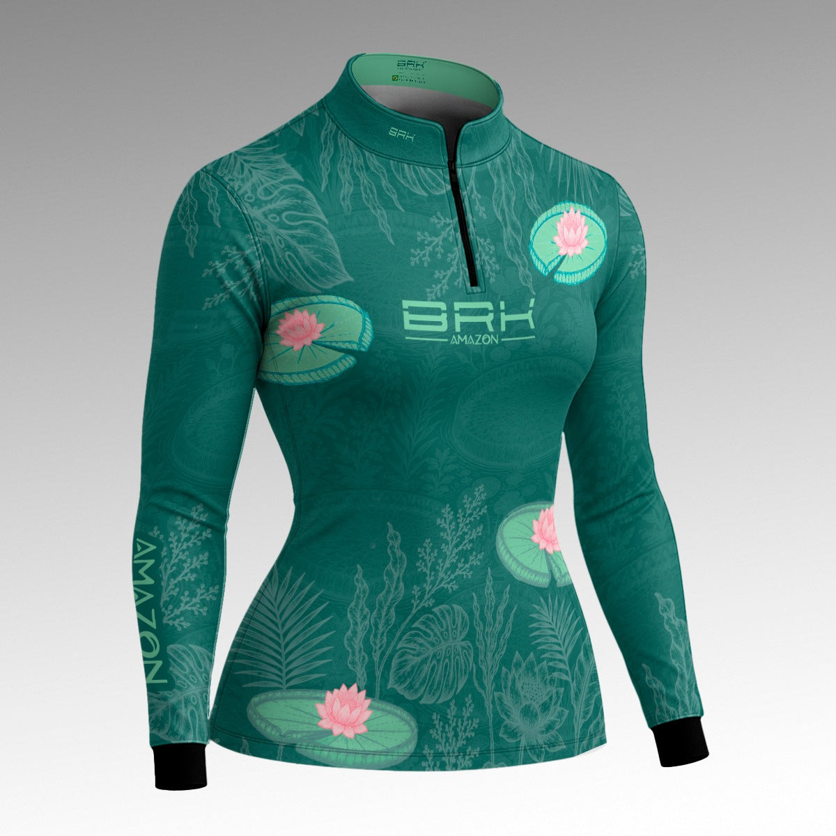 Camisa Feminina Amazon Vitória-Régia Verde Esmeralda