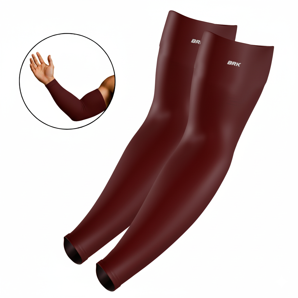 Manguito Brk UV50+ - Vinho - Brk Fishing