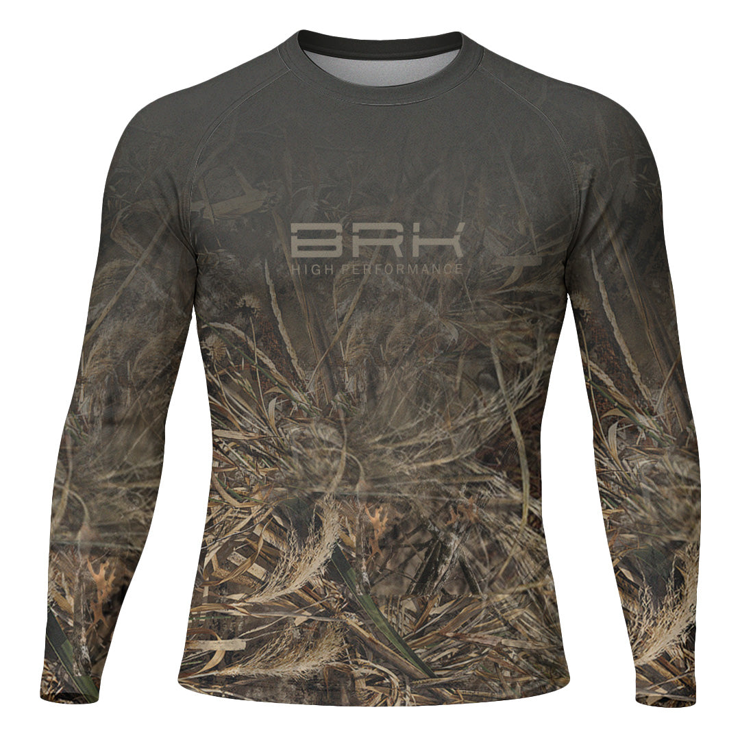 Camisa Raglan Brk Camuflada Real Tree com Proteção Uv50+ - Tamanho: G