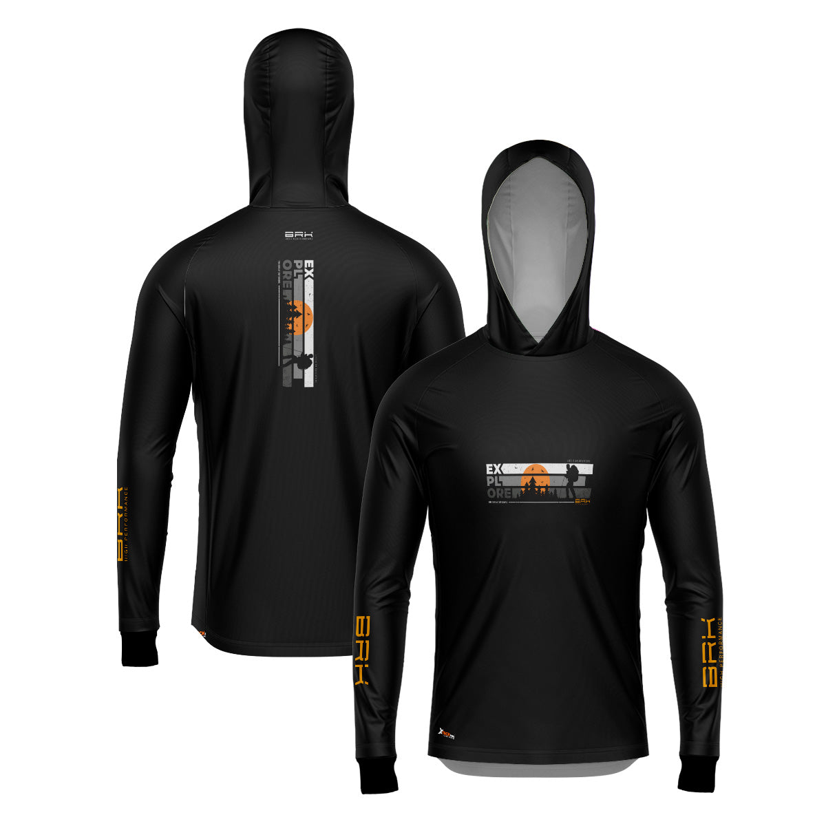 Camisa de Pesca com Capuz Brk Explore Camping com Proteção Uv50+ - Tamanho: M