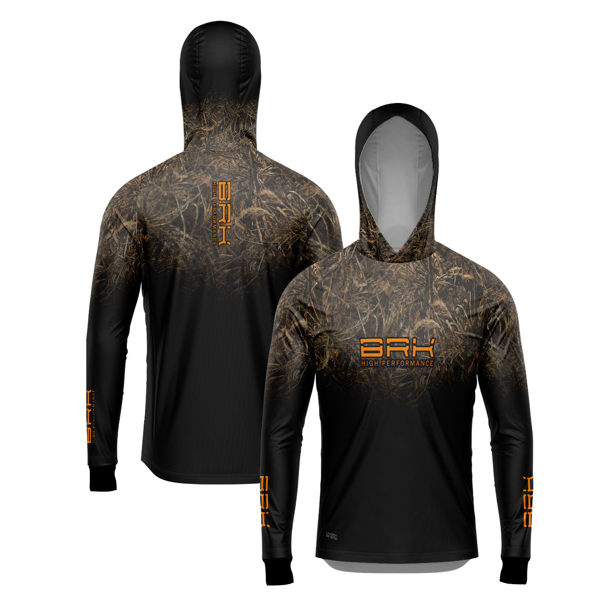 Camisa de Pesca com Capuz Brk Camo Real Tree com Proteção Uv50+ - Tamanho: G