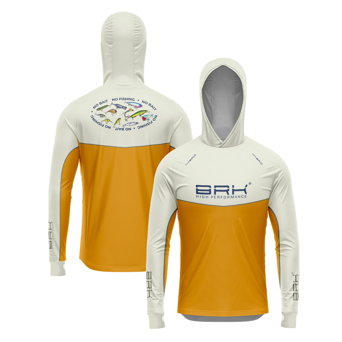 Camisa de Pesca Brk com Capuz Hybrid Off Lure com Proteção Uv50+ - Tamanho: G2