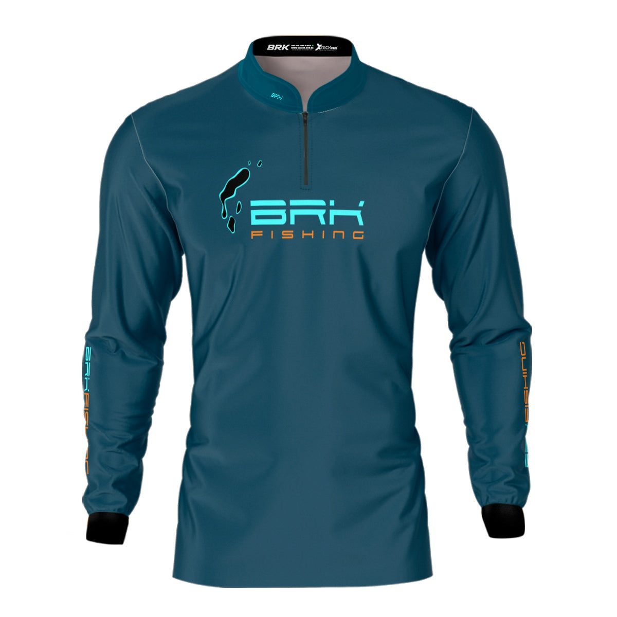 Camisa de Pesca Brk Azul Tucunaré Açu com UV50+ - Brk Fishing