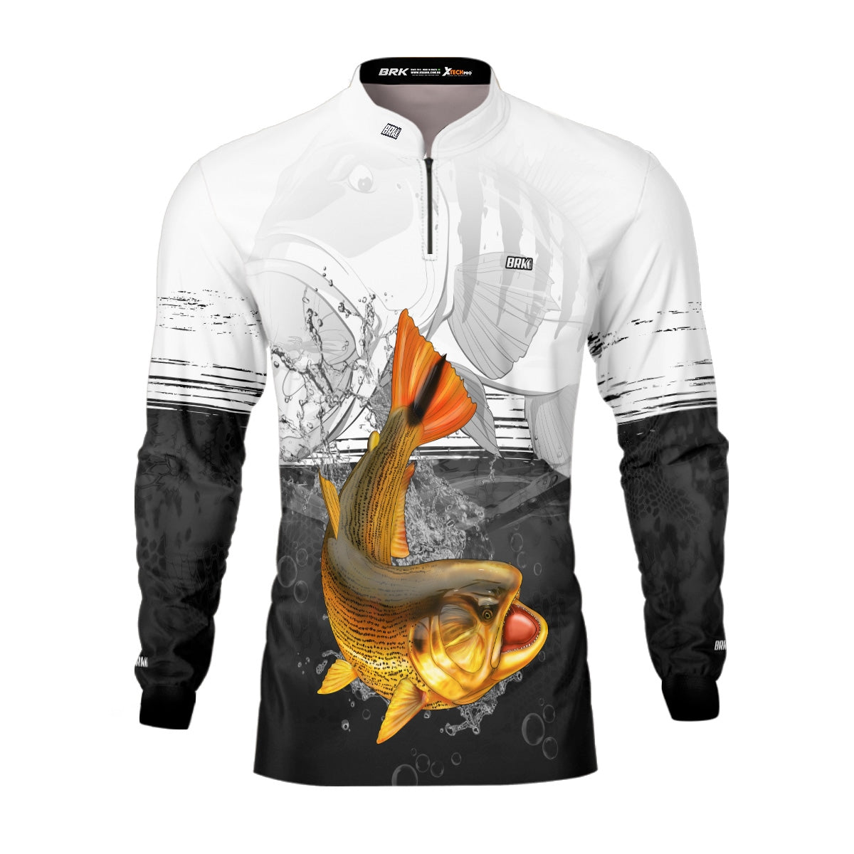 Camisa de Pesca Brk Dourado com Proteção UV50+ - Brk Fishing