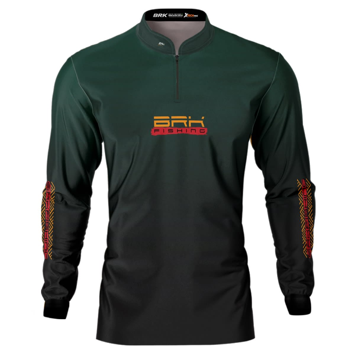 Camisa de Pesca Verde Selva Brk Essencial Xingu com UV50+ - Brk Fishing