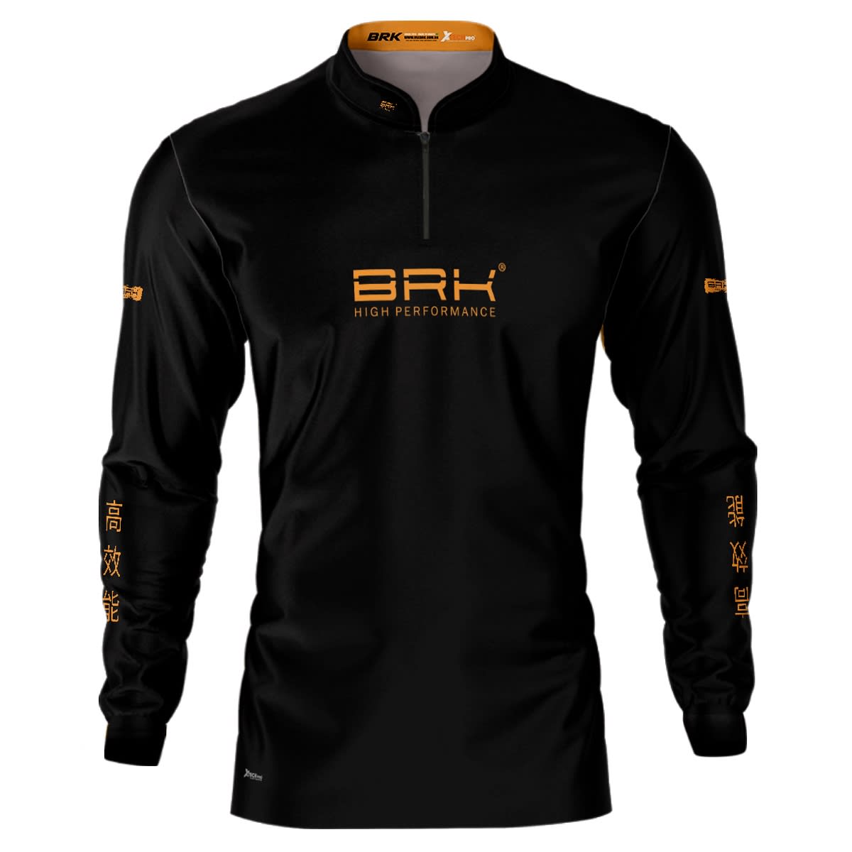 Camisa de Pesca Preta Brk Pesca Mundial com UV50+ - Brk Fishing