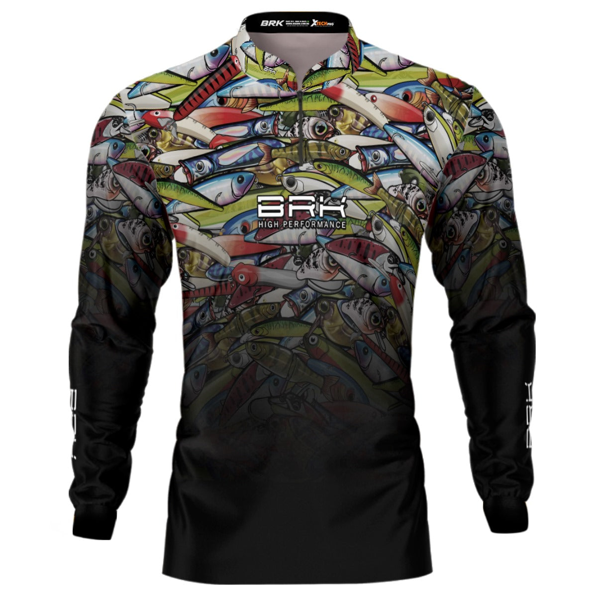 Camisa de Pesca Brk Iscas Coloridas Degradê com UV50+ - Brk Fishing