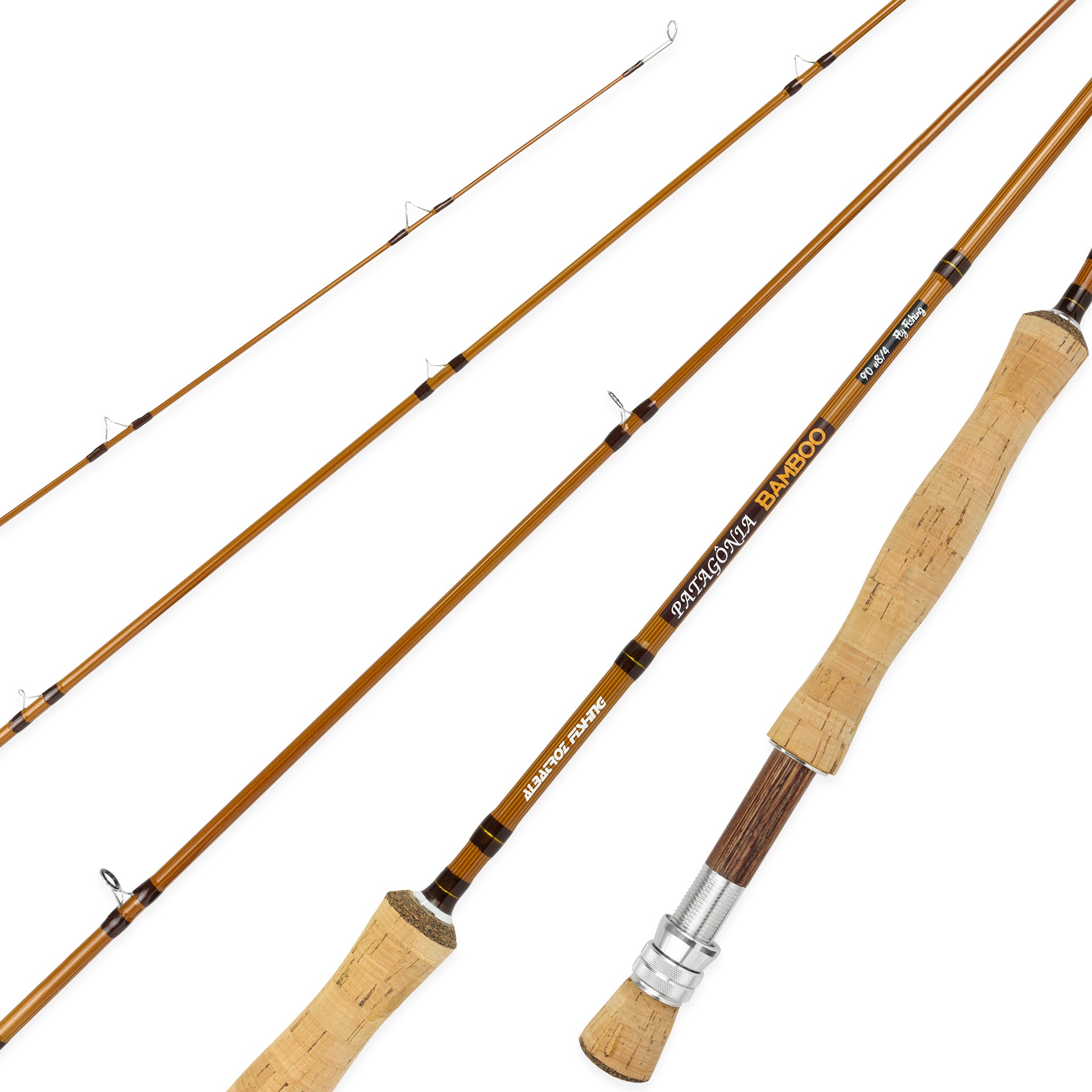 Vara de Pesca Albatroz Fly Patagônia Bamboo #10/4 2,70m - Carretilha (4 partes) - Brk Fishing