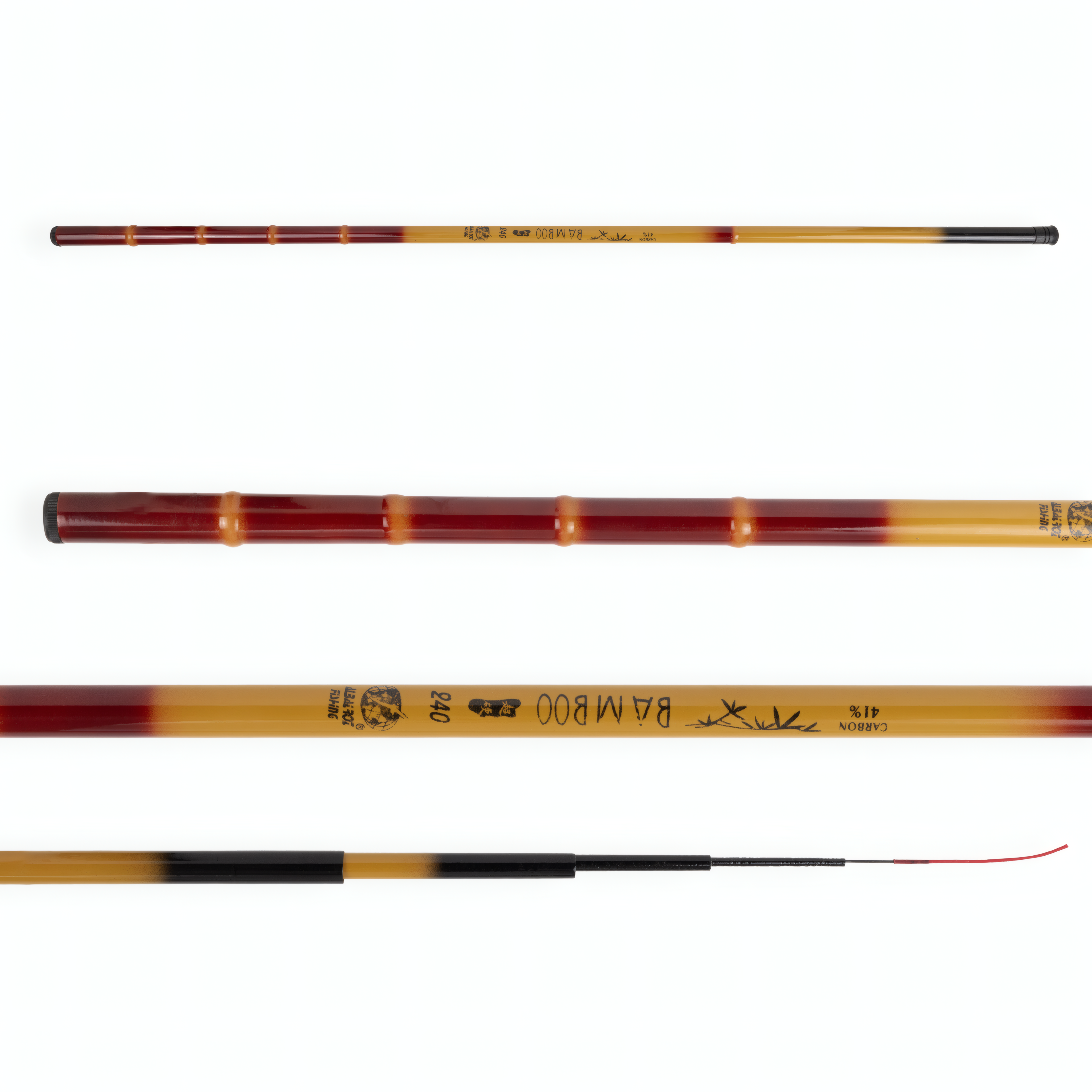 Vara de Pesca Albatroz Telescópica Bamboo 300 3m - Mão (6 partes) - Brk Fishing