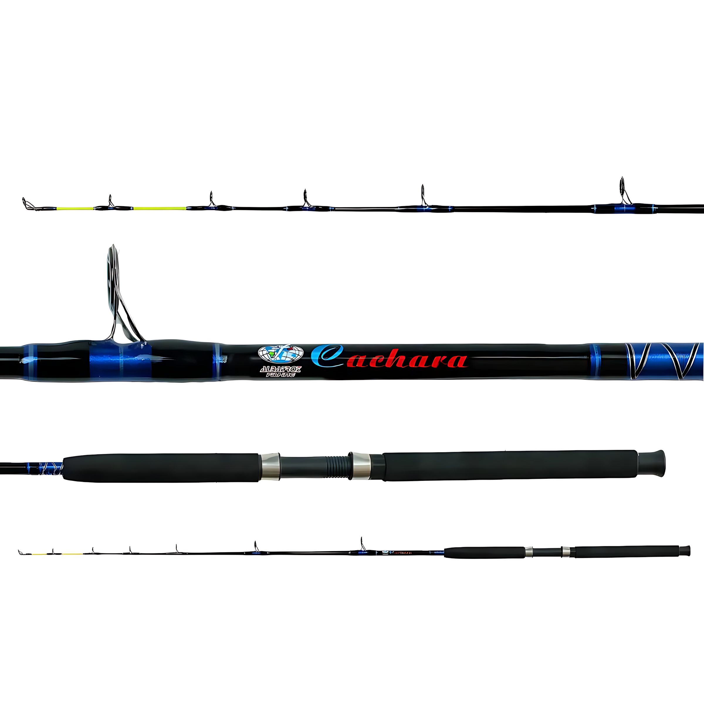 Vara de Pesca Albatroz Cachara 1801 50lbs 1,80m - Molinete (Inteiriça) - Brk Fishing