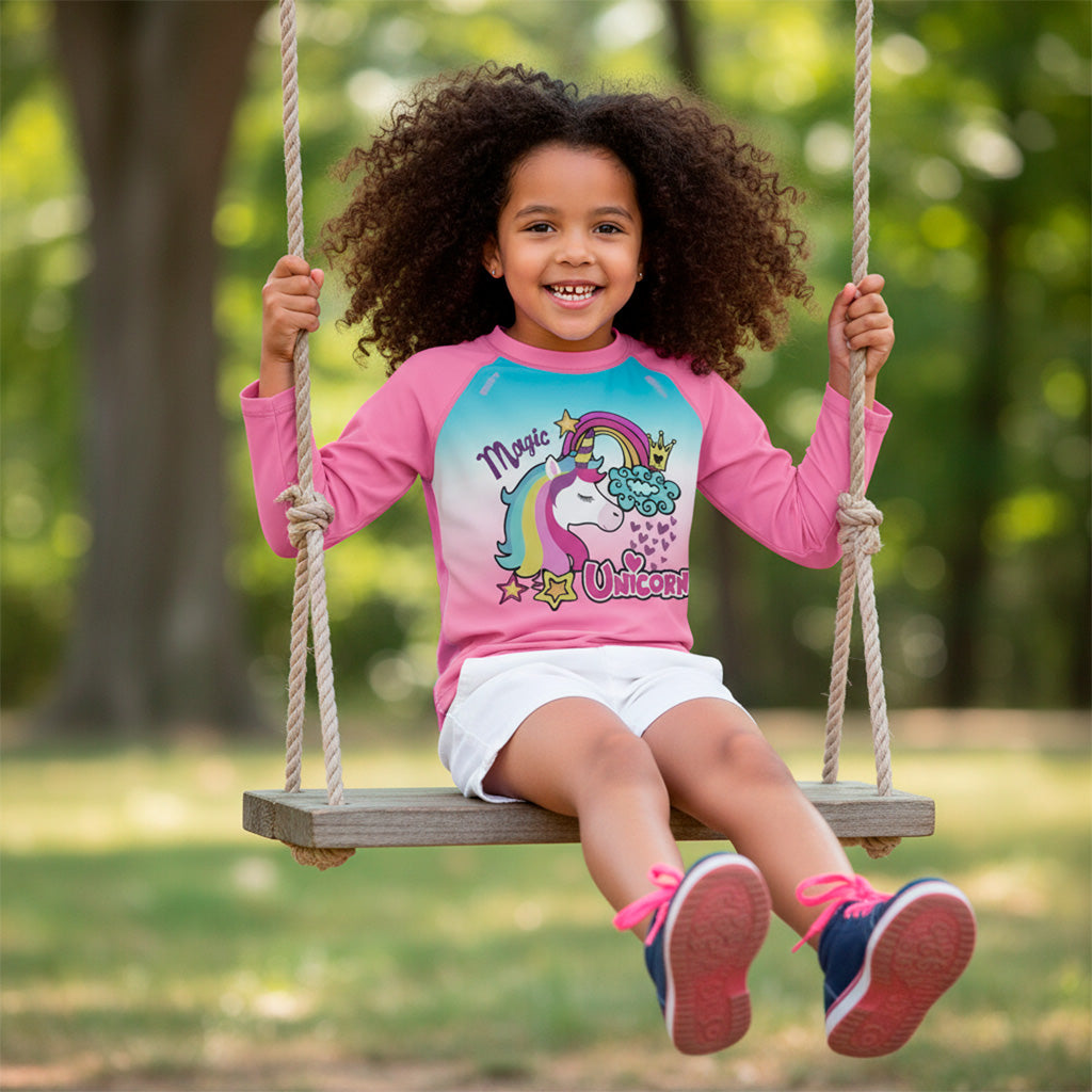 Camisa de Pesca Kids Brk Unicórnios com Proteção UV50 Brk Fishing