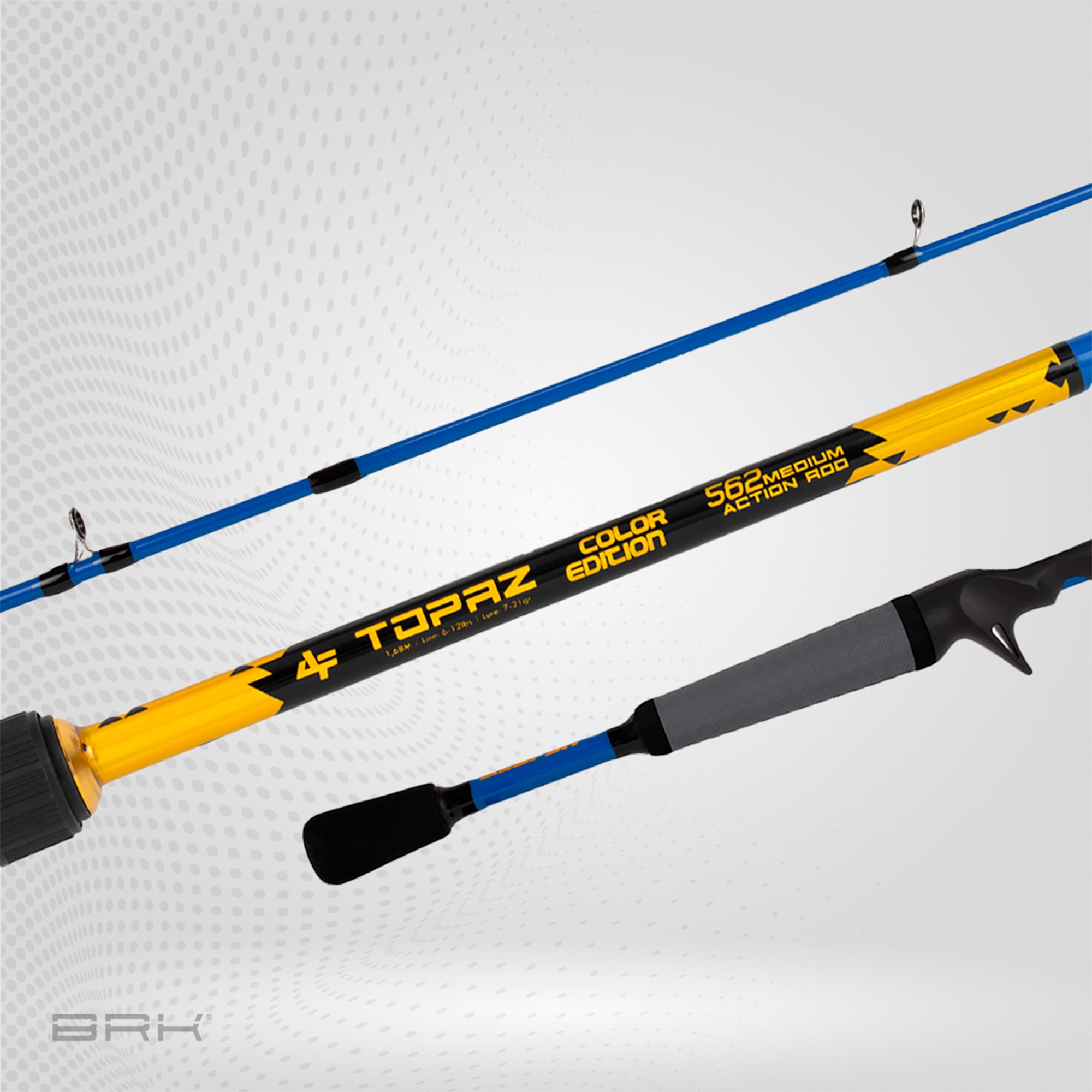 Vara de Pesca Albatroz Topaz Color Edition C562 12lbs 1,68m - Carretilha (2 partes) - Brk Fishing