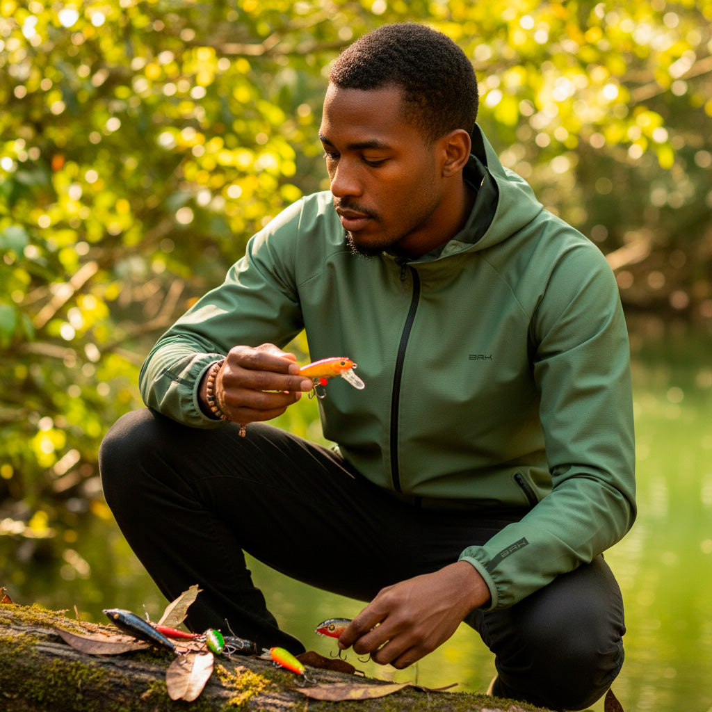 Jaqueta Corta Vento Brk Verde Cargo Repelente à Água com UV50 Brk Fishing