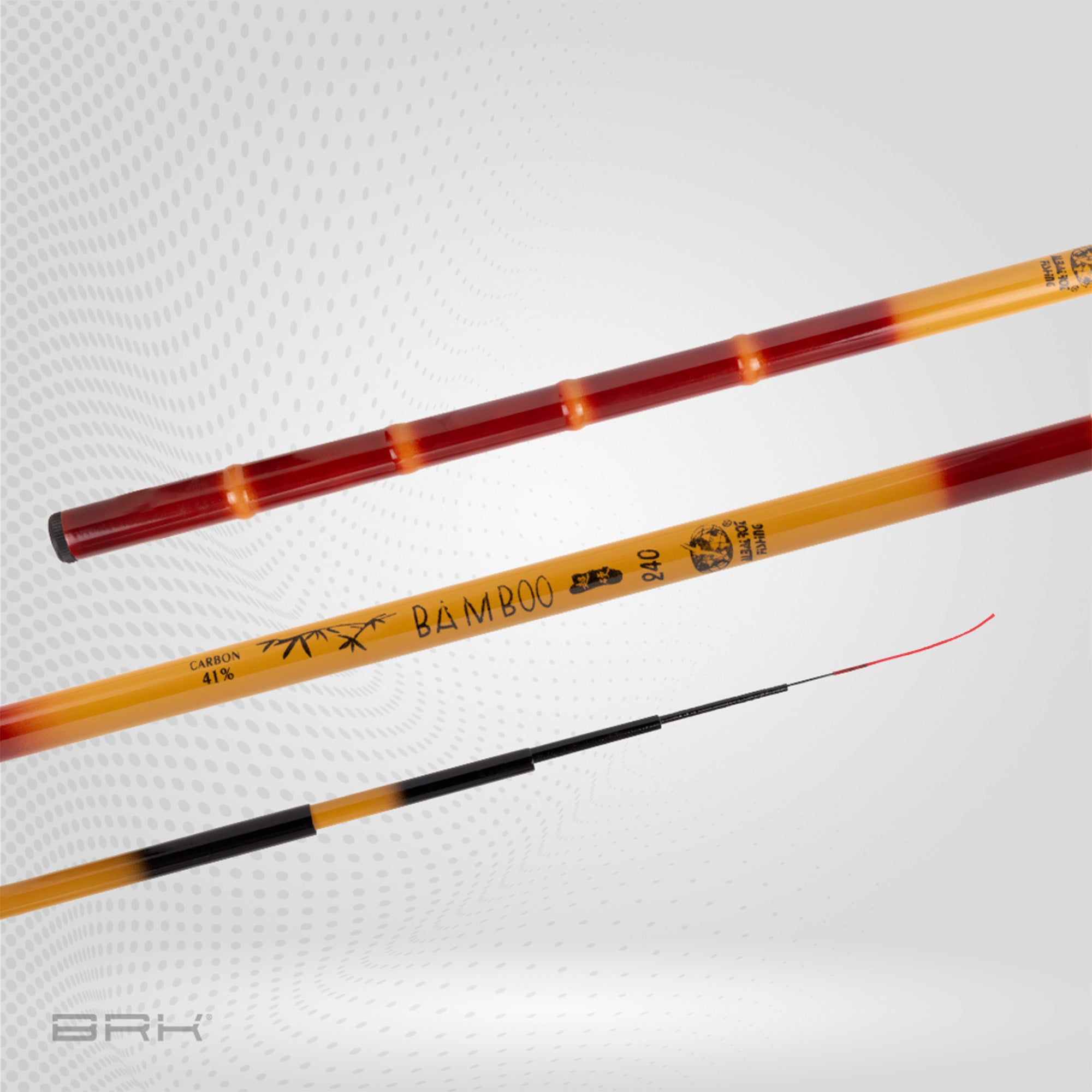 Vara de Pesca Albatroz Telescópica Bamboo 300 3m - Mão (6 partes) - Brk Fishing